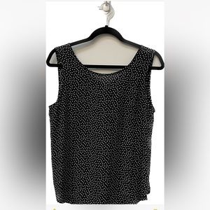 💕 Women’s LOFT Outlet loose fit blue tank top w/tie back in size small.